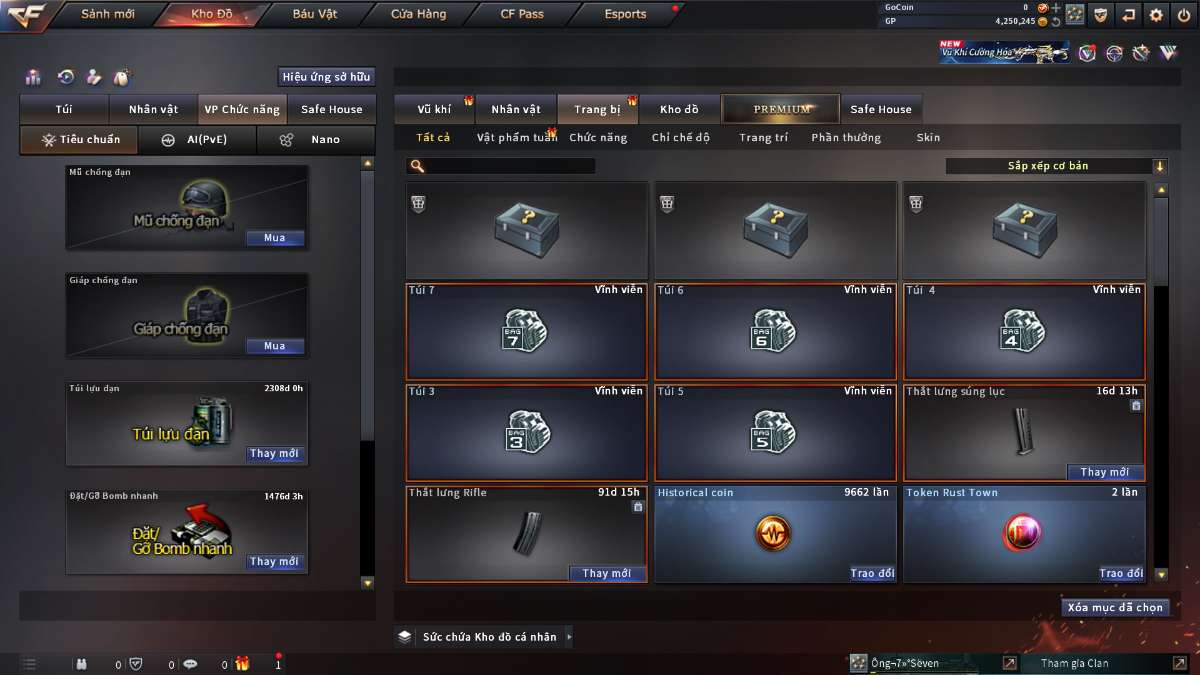 shop acc cf uy tin gia re